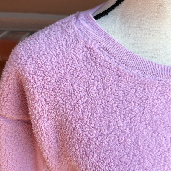 Splendid Women's Sundown Ashley Pullover Cropped Sweatshirt in Bubble Gum Medium - Picture 2 of 7